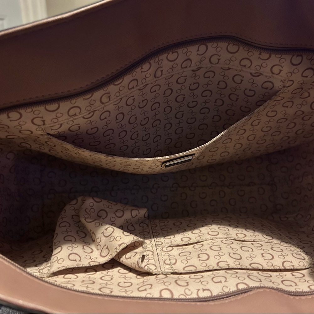 Rose gold, GUESS purse used twice.